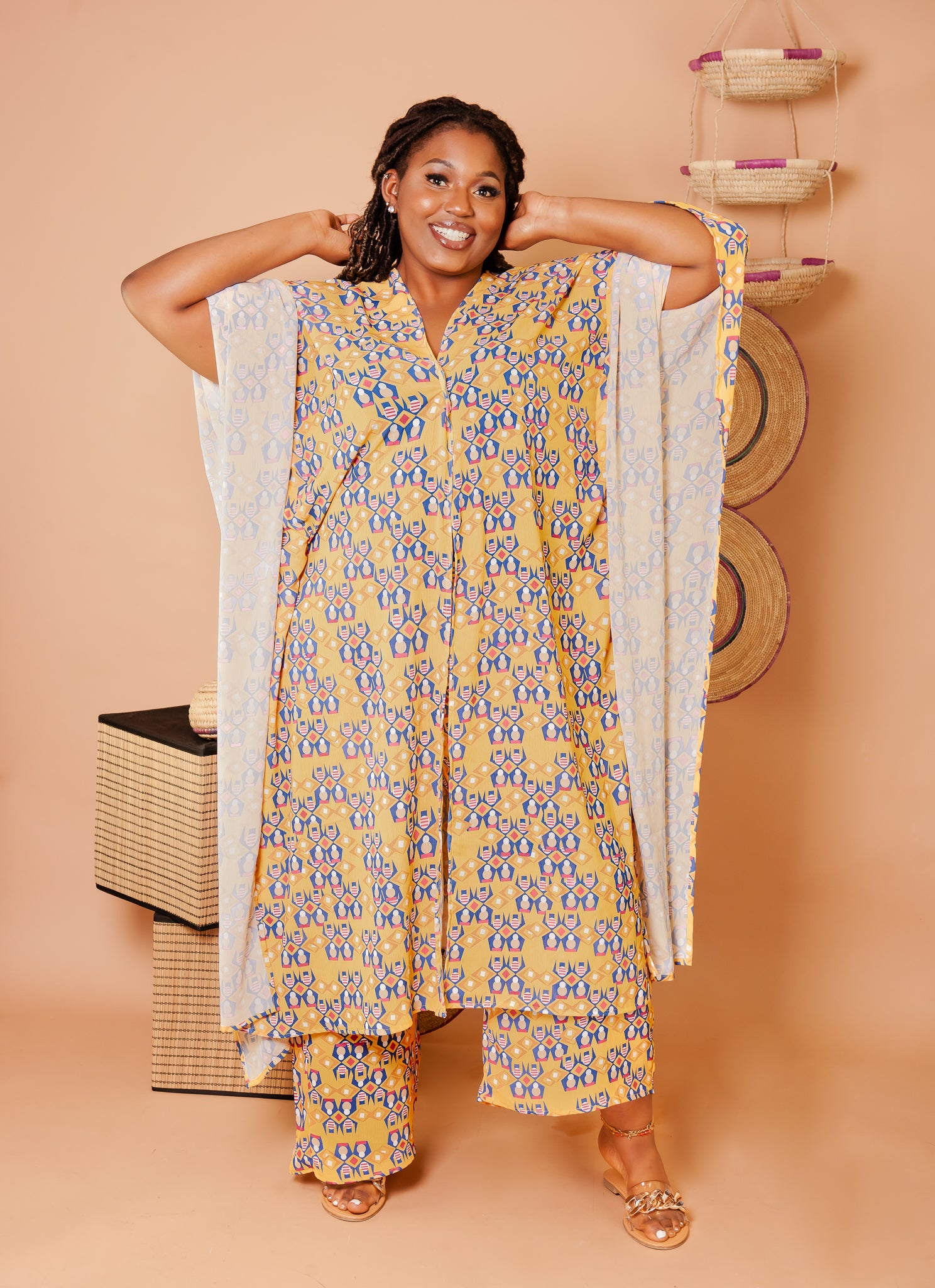 Stone Flare Beach-Cover Up *Yellow