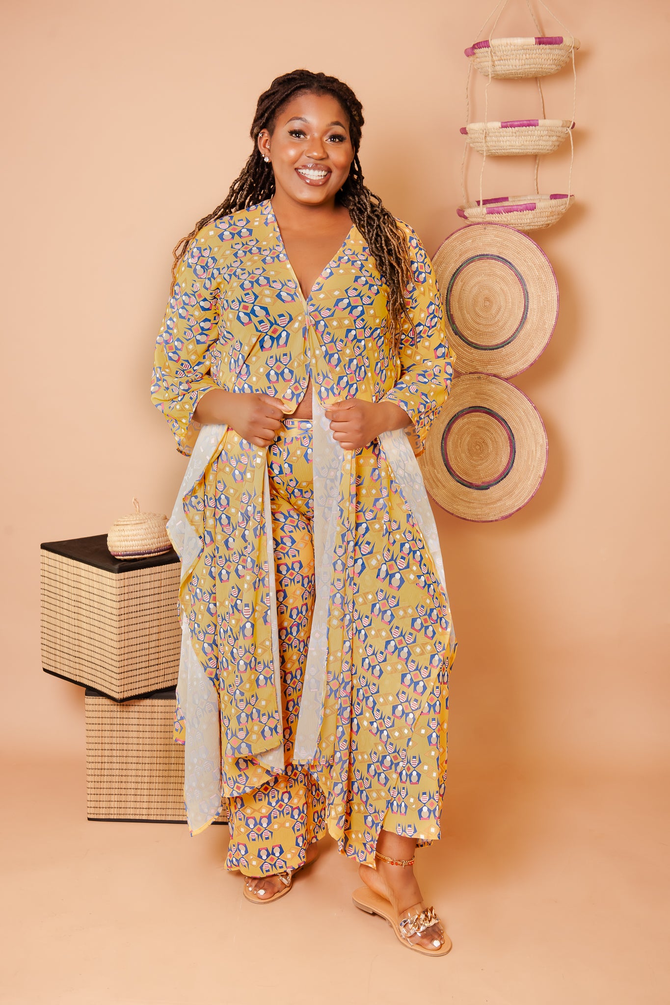 Stone Flare Beach-Cover Up *Yellow