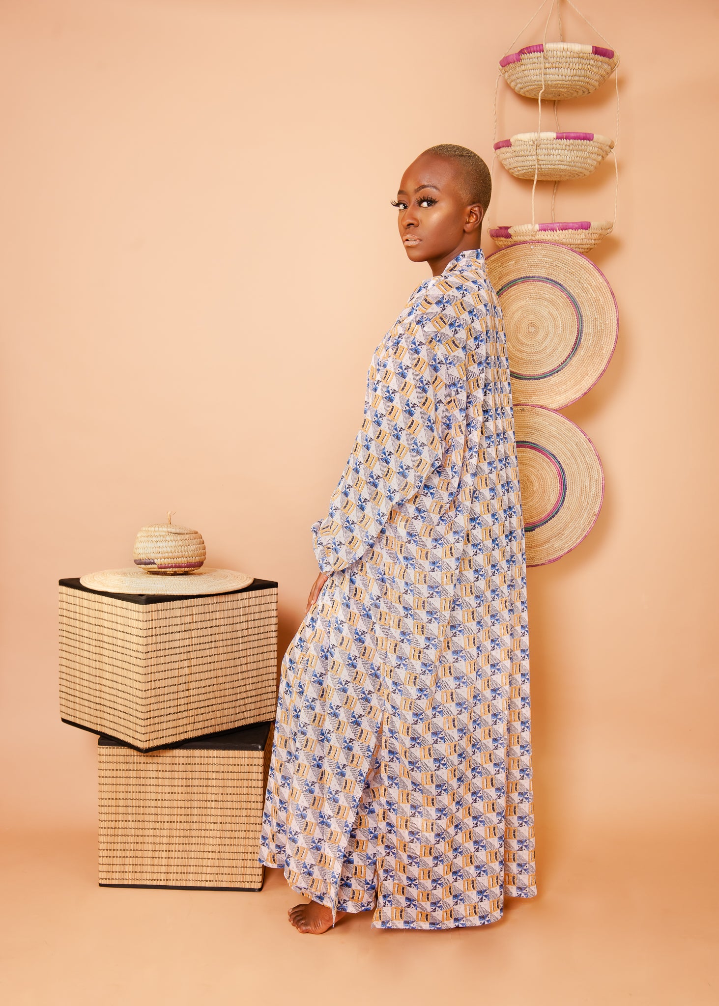 Zain Flare Beach-Cover Up *Blue