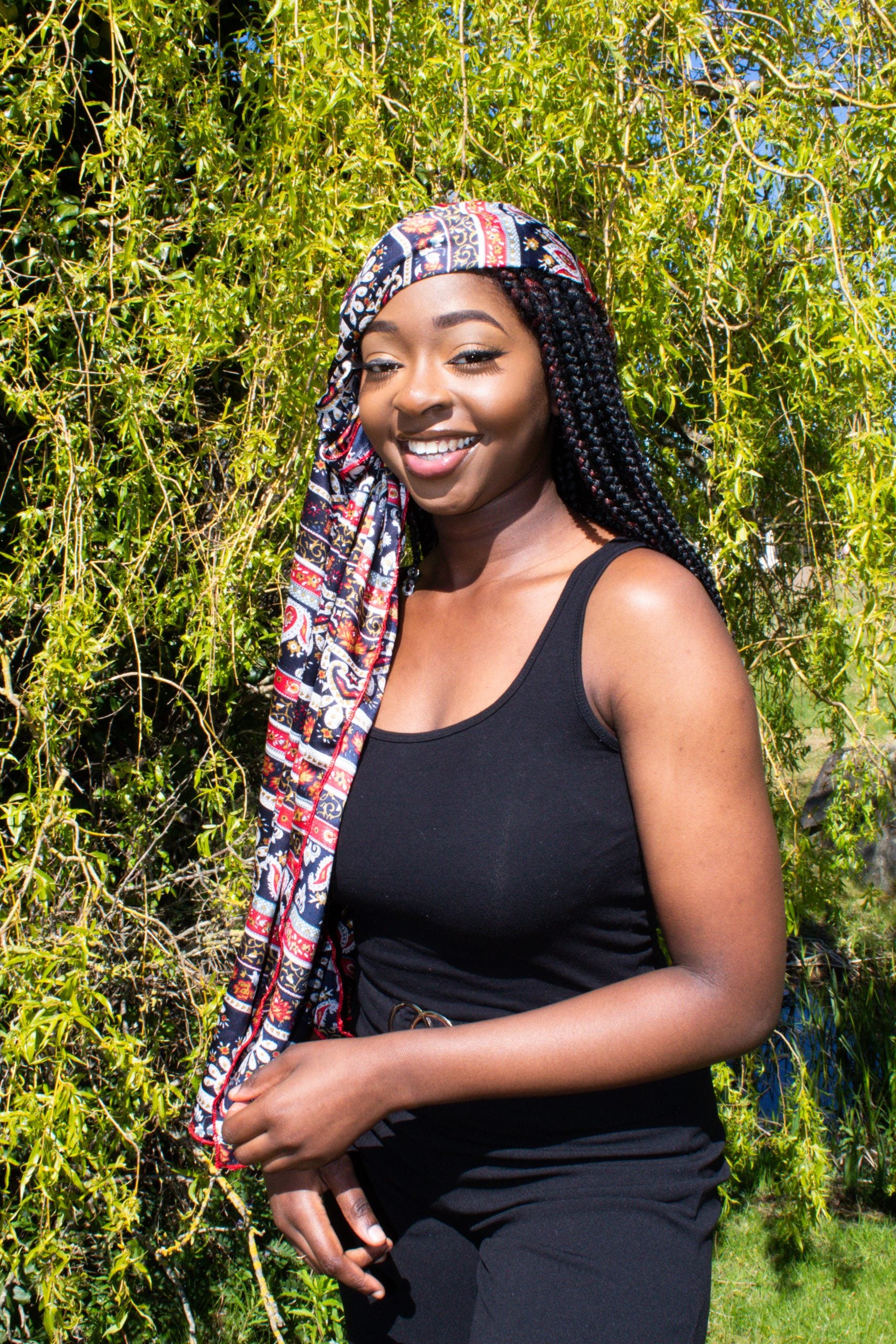 Vintage-sSilk chiffon scarf, light weight.