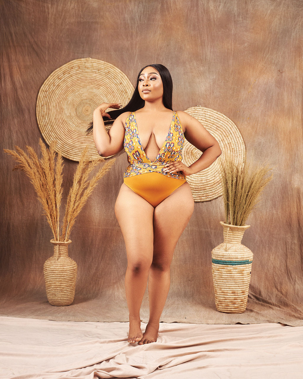Stone Mellow One Piece Mesh Swimsuit